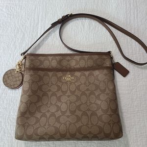 Coach Signature File Messenger Crossbody Bag